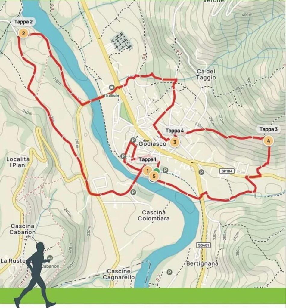 Mangialonga Godiasco percorso